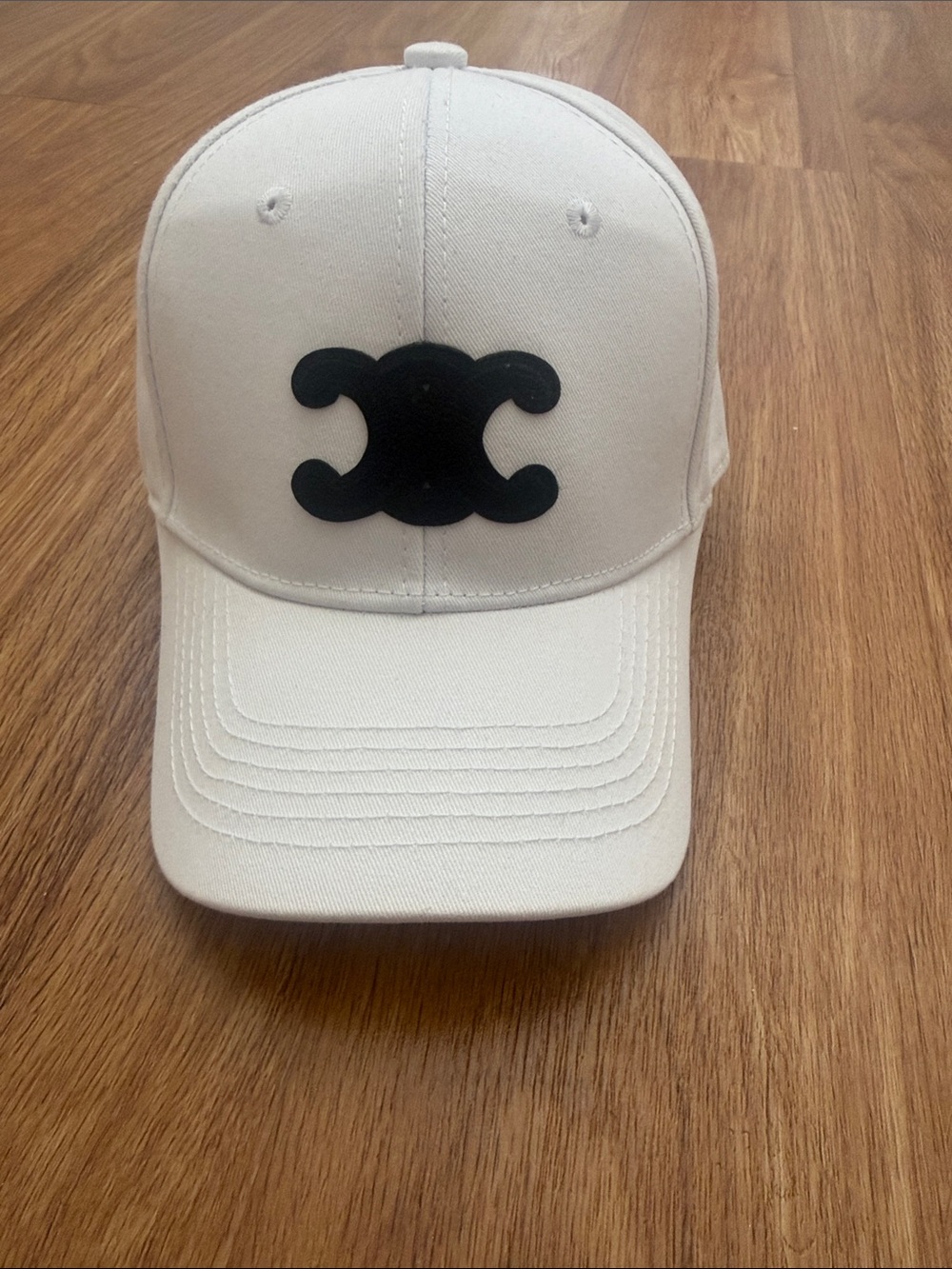 Baseball Cap with Black Emblem Accessories women’s design style boutique hat